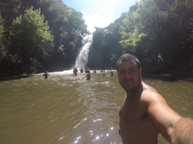 Cascada de La Estancita después de la lluvia